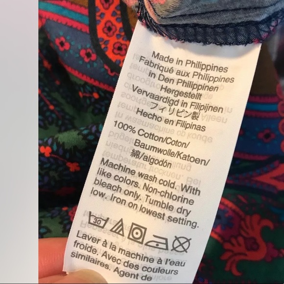 New J.CREW Ratti Print Puff Sleeve Button Down Top Italian Fabric Plus Sized - Picture 8 of 14